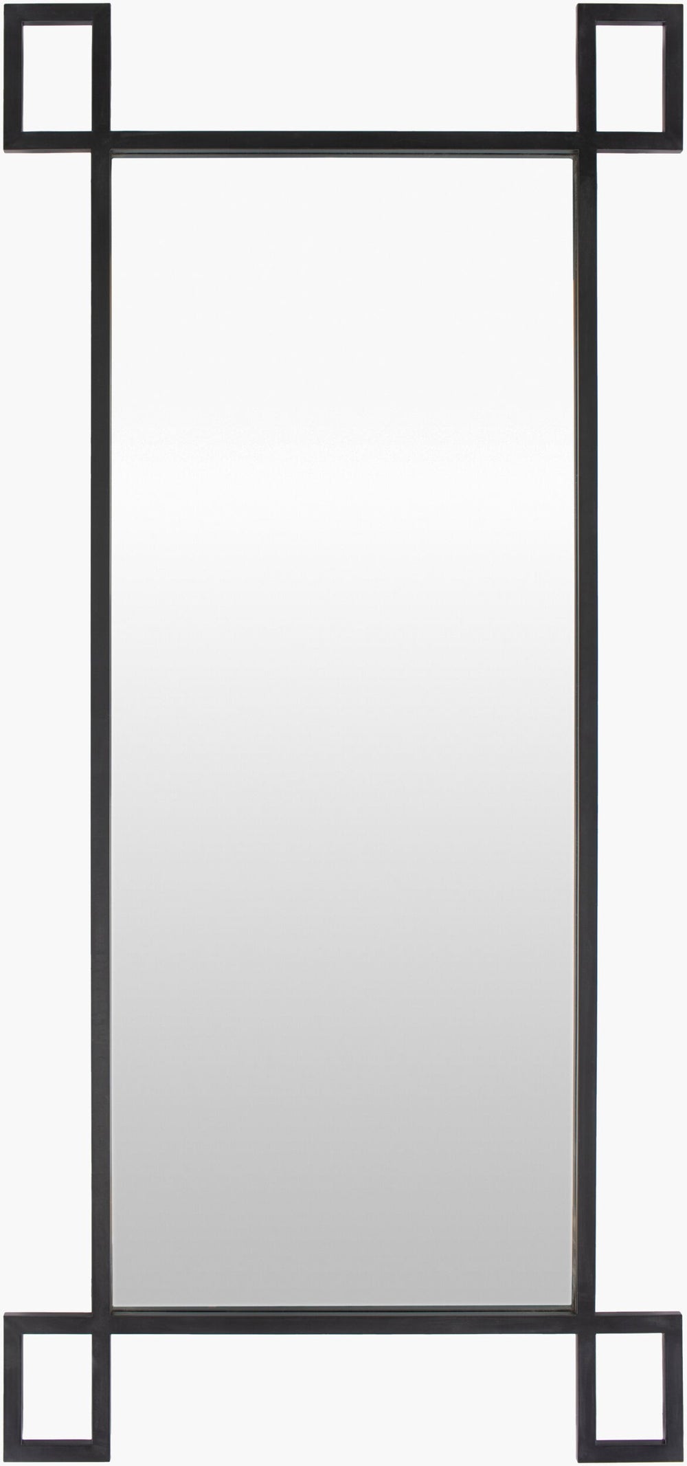 Surya Brim 75"H X 35"W Modern Decorative Mirror - Elevate Your Space With Timeless Style & Warranty! Frame, Black Iron Brm001-3575