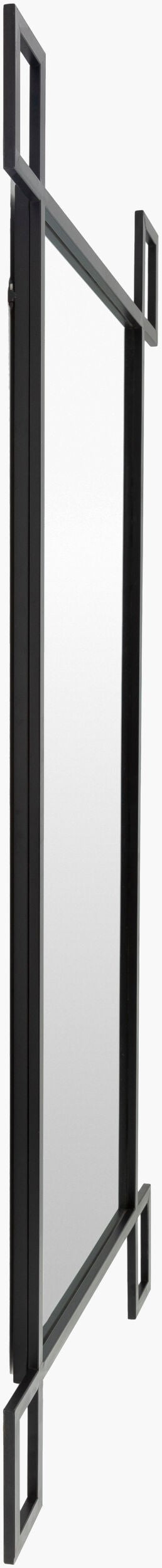 Surya Brim 75"H X 35"W Modern Decorative Mirror - Elevate Your Space With Timeless Style & Warranty! Frame, Black Iron Brm001-3575