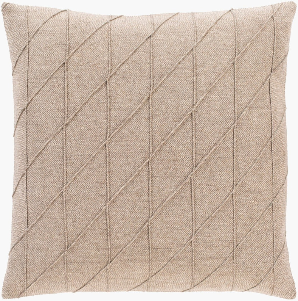 Surya Brenley Wool Blend Woven Square Accent Pillow Layering Piece for Sofa or Bed BRN004-1818P