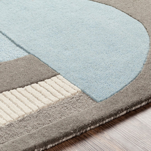 Surya Brooklyn 2' X 3' Hand Tufted Wool Rug – Modern Decor Essential With Medium Pile & One-year Warranty Pale Blue Wool Bro2302-23