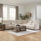 Parker Living Modesto - 6 Piece Modular Power Reclining Sectional with Power Adjustable Headrests