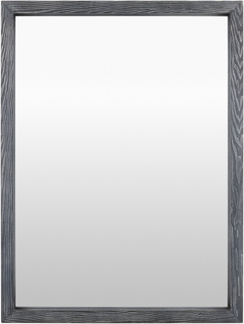 Livabliss Brooklynn Carved Wood Accent Mirror Ornate Framed Wall Decor for Farmhouse Interiors Black 40"H x 30"W x 2"D BROL002-4030