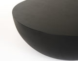 VIG Furniture Modrest Bronte - Modern Black Concrete Round Coffee Table VGGR-615020-BLK