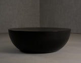 VIG Furniture Modrest Bronte - Modern Black Concrete Round Coffee Table VGGR-615020-BLK