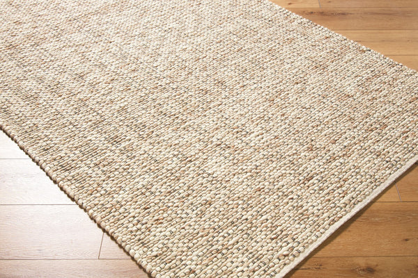 Surya Brea 2' X 3' Handmade Wool Rug - Cozy Cottage Charm, Durable Flat Weave, Easy Care For Any Room Beige Wool Brr2300-268