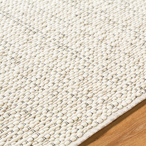 Surya Brea 2' X 3' Handmade Wool Rug - Cozy Cottage Charm, Durable Flat Weave, Easy Care For Any Room Ivory Wool Brr2301-69