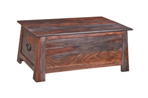 Porter Designs Porter Kalispell Solid Sheesham Wood Coffee Table – Handcrafted Arts & Crafts Design For Your Home Brown Wood 04-196-12-2429