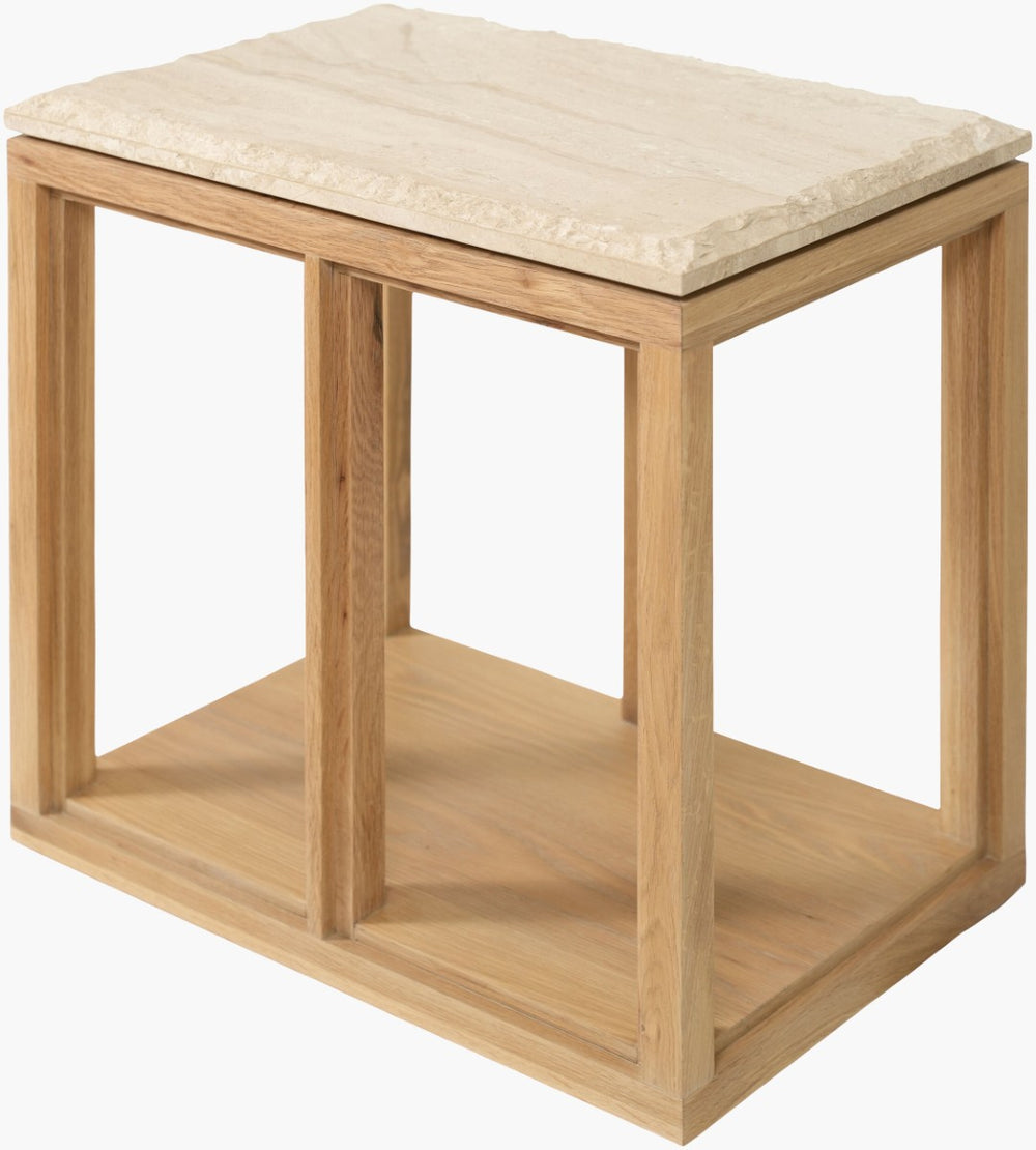 Surya Britta Traditional End Table with Contemporary Elegance for Living Room or Bedroom BRTA001-241624