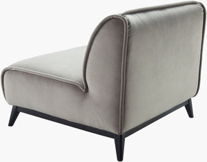 Surya Bruce Accent Chair - Timeless Style & Durable Construction For Elegant Living Room Décor Upgrade Upholstery, Gray,Base, Black Polyester,Rubber Wood,Polyurethane Foam,Dacron Bruc-001