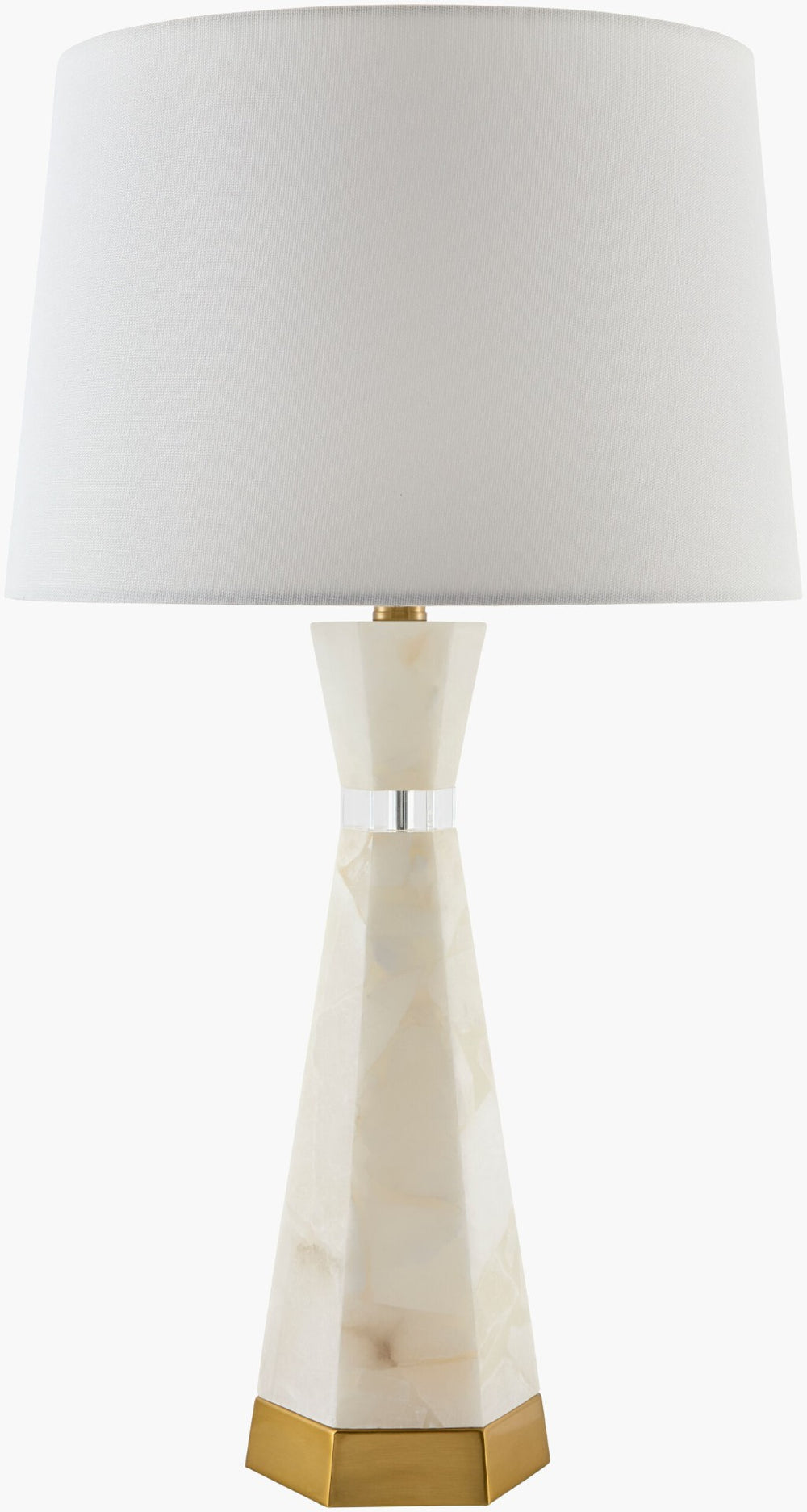 Livabliss Brivana Linen Shade Accent Table Lamp Warm Ambient Glow for Living Room or Bedroom BRVA-003