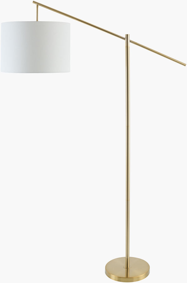 Livabliss Bravina Art Deco Task Floor Lamp with Linen Shade for Reading and Home Office BRVN-002