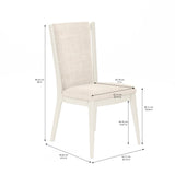 A.R.T. Furniture Blanc Upholstered Back Side Chair 289206-1017 White 289206-1017