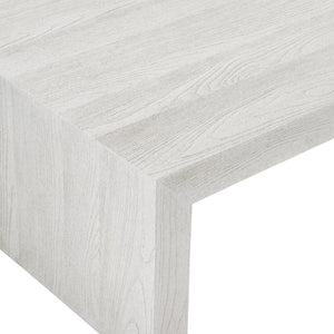 Bernhardt Bernhardt Sandblasted Summerton Cocktail Table 64"W X30"D Parsons Style Ash Veneer Modern Centerpiece 435022