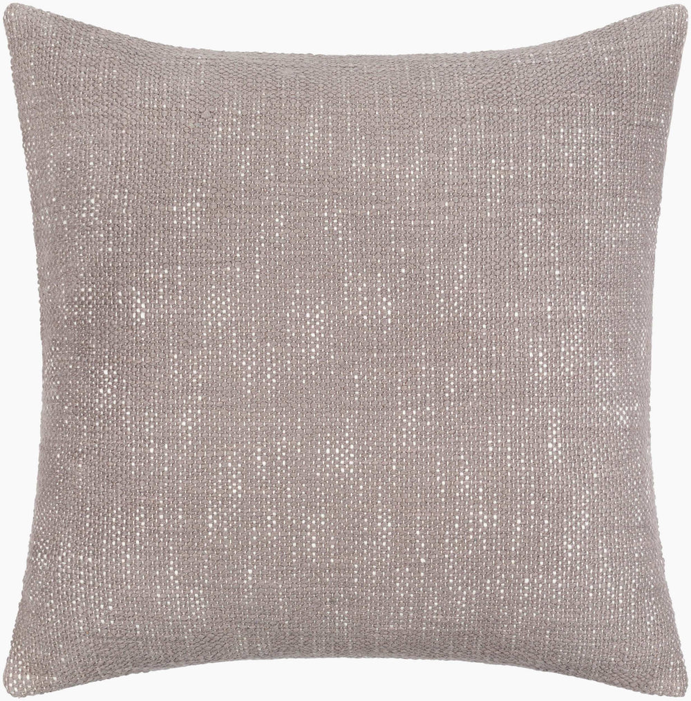 Surya Bisa 18" Cotton Woven Accent Pillow Kit – Classic Cottage Style For Timeless Home Decor Elegance Gray Cotton,Cotton Bsa003-1818d