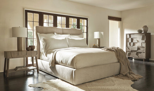 Bernhardt Bernhardt Casa Paros Bedrock Nightstand With Soft-Close Drawer, Usb Charging, Playa Wood Shelf 317218