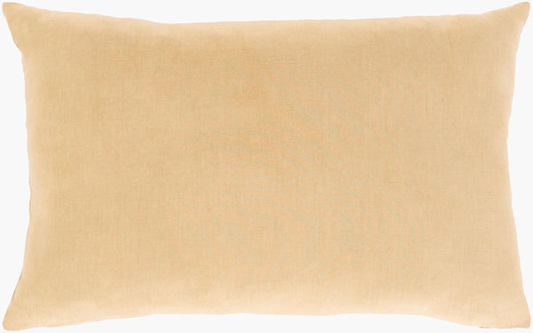 Surya Blessings Rustic 13"X20" Lumbar Pillow - Cozy Linen & Cotton Decor For Home Charm And Comfort Mustard Linen,Cotton,Cotton Bsg003-1320p
