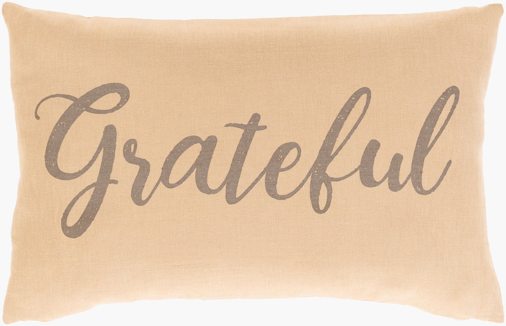 Surya Blessings Rustic 13"X20" Lumbar Pillow - Cozy Linen & Cotton Decor For Home Charm And Comfort Dark Brown Linen,Cotton,Cotton Bsg004-1320d