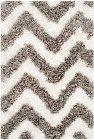Safavieh Barcelona Shag 320 Hand Tufted  Rug Ivory / Silver BSG320A-24