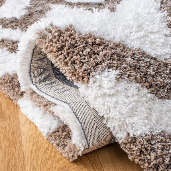 Safavieh Barcelona Shag 320 Hand Tufted  Rug Ivory / Silver BSG320A-24