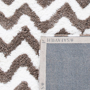 Safavieh Barcelona Shag 320 Hand Tufted  Rug Ivory / Silver BSG320A-24