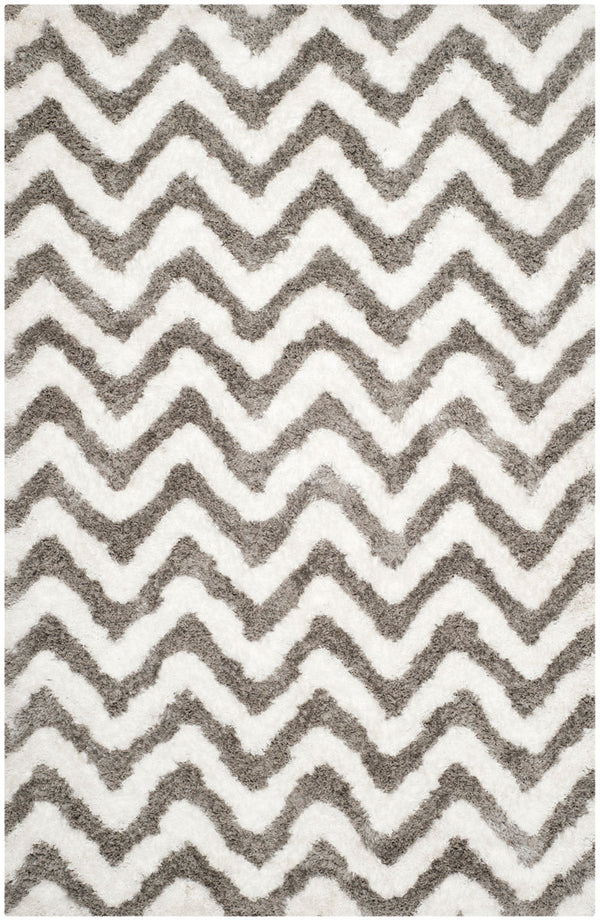 Safavieh Barcelona Shag 320 Hand Tufted  Rug Ivory / Silver BSG320A-24
