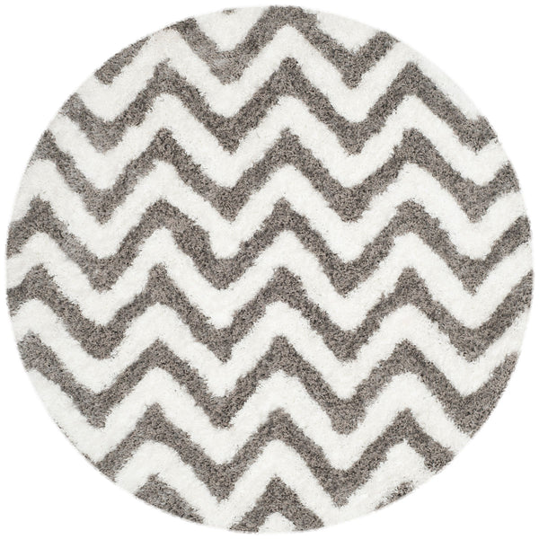 Safavieh Barcelona Shag 320 Hand Tufted  Rug Ivory / Silver BSG320A-24