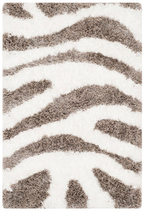 Safavieh Barcelona Shag 321 Hand Tufted  Rug Ivory / Silver BSG321A-24