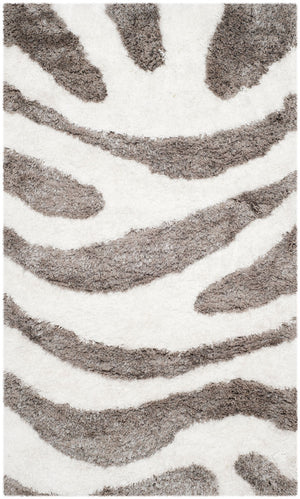 Safavieh Barcelona Shag 321 Hand Tufted  Rug Ivory / Silver BSG321A-24