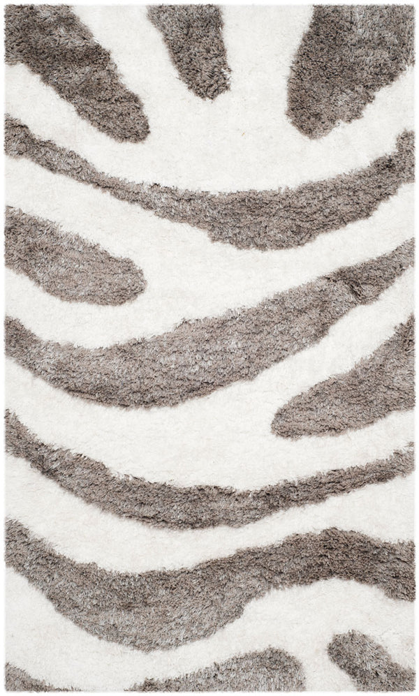 Safavieh Barcelona Shag 321 Hand Tufted  Rug Ivory / Silver BSG321A-24