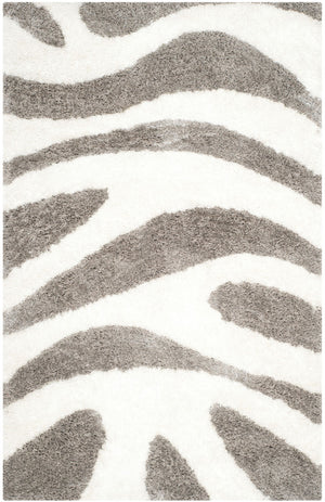 Safavieh Barcelona Shag 321 Hand Tufted  Rug Ivory / Silver BSG321A-24