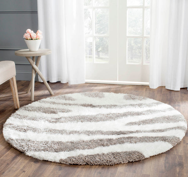 Safavieh Barcelona Shag 321 Hand Tufted  Rug Ivory / Silver BSG321A-24