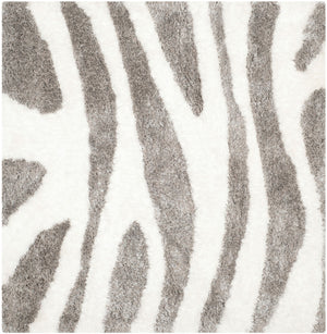 Safavieh Barcelona Shag 321 Hand Tufted  Rug Ivory / Silver BSG321A-24