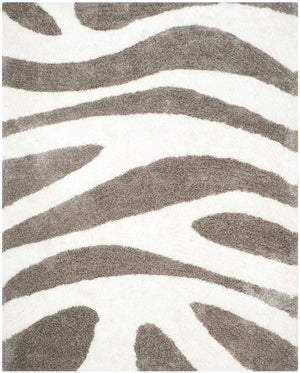 Safavieh Barcelona Shag 321 Hand Tufted  Rug Ivory / Silver BSG321A-24