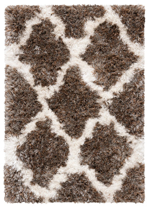 Safavieh Barcelona Shag Bed Bath Hand Tufted  Rug Silver / Ivory BSGB319B-27