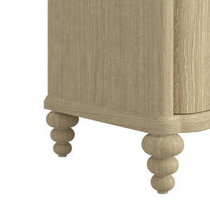 A.R.T. Furniture Haven Dresser - Timeless Cottage Design with Fluted Drawers and Ample Storage for Your Bedroom Elegance Blonde Oak 339130-2325