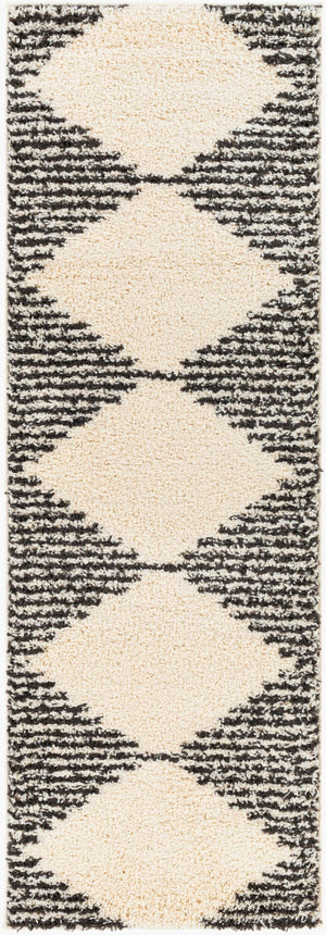Livabliss Beni Ourain Inspired Plush Shag Runner Rug Bohemian Neutral Polypropylene Hallway Accent BSH2308-2773