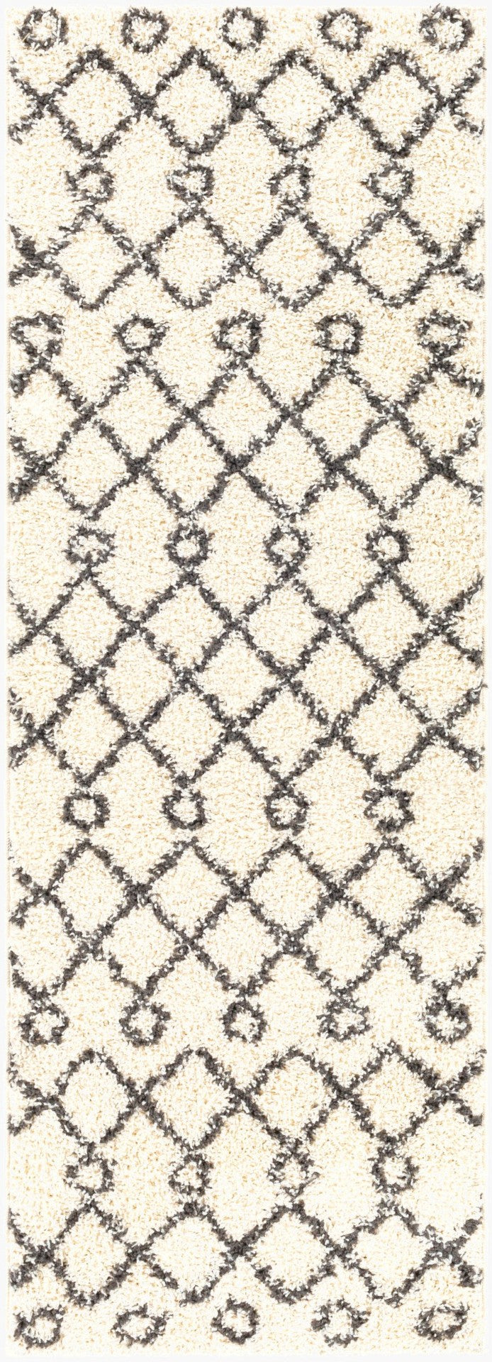 Livabliss Beni Moroccan Inspired Shag Runner Plush Polypropylene Pile for Hallways and Entryways BSH2313-2773