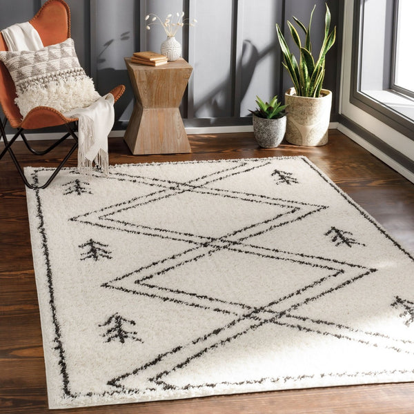 Livabliss Beni Ourain Inspired Shag Rug Plush Polypropylene Bohemian Floor Accent BSH2315-537