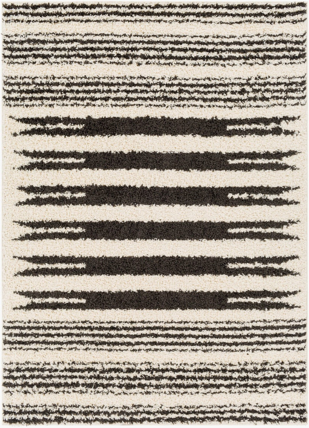 Livabliss Beni Moroccan Geometric Shag Rug Plush Polypropylene Pile for Living Room Bedroom BSH2322-537