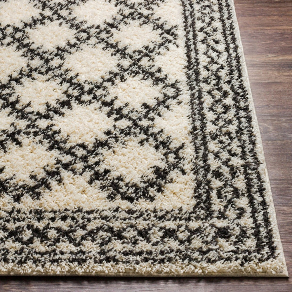 Livabliss Beni Ourain Style Shag Rug Plush Polypropylene Bohemian Pattern for Living Rooms BSH2328-537