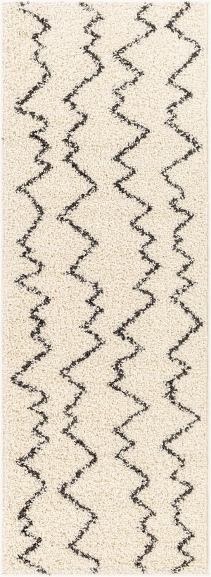 Livabliss Beni Shag Runner Moroccan Geometric Polypropylene Pile Rug for Hallways and Entryways BSH2329-2773