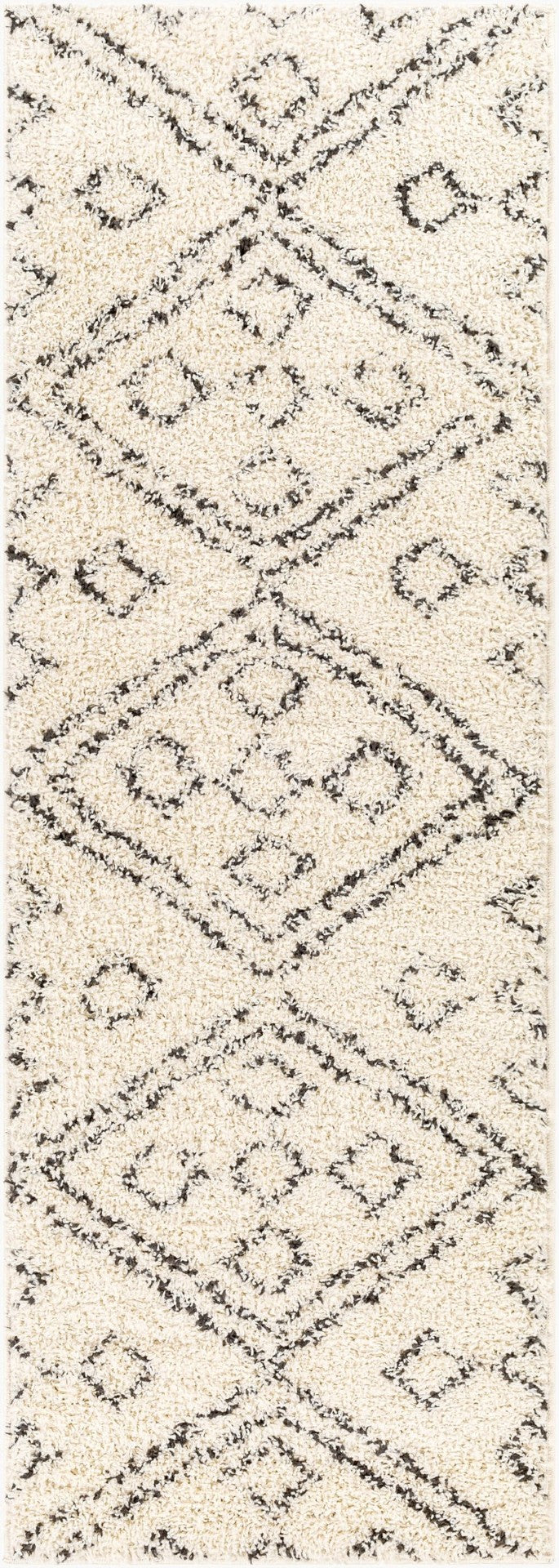 Livabliss Beni Shag Runner Moroccan Bohemian Polypropylene Plush Pile Hallway Entryway Rug BSH2331-2773