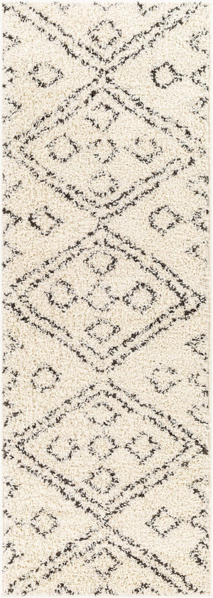 Livabliss Beni Shag Runner Moroccan Bohemian Polypropylene Plush Pile Hallway Entryway Rug BSH2331-2773