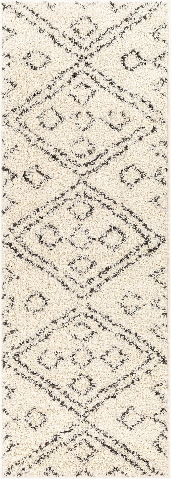 Livabliss Beni Shag Runner Moroccan Bohemian Polypropylene Plush Pile Hallway Entryway Rug BSH2331-2773