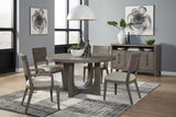 Scott Living Home Griffith Woven Back Arm Chair Gray with Light Wood Finish P367DJ271 Pulaski Furniture