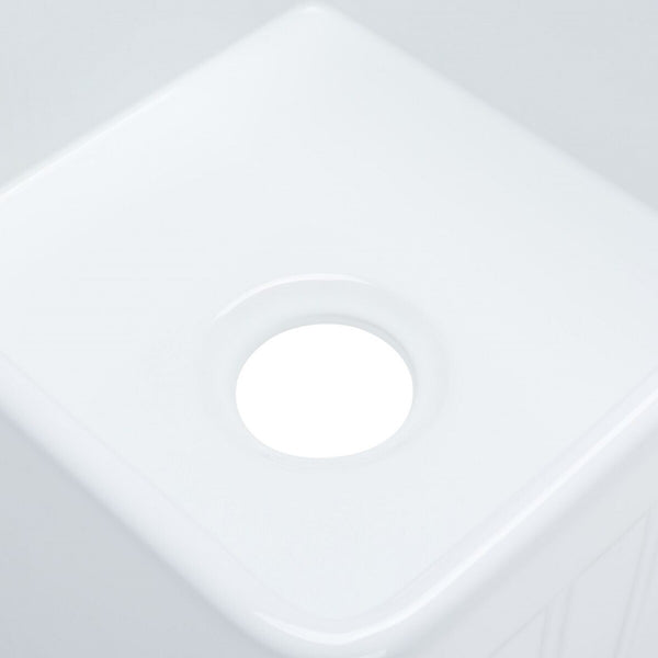 Safavieh Farmhouse Double Bowl Kitchen Sink,33X18In Ceramic BSK6292D White