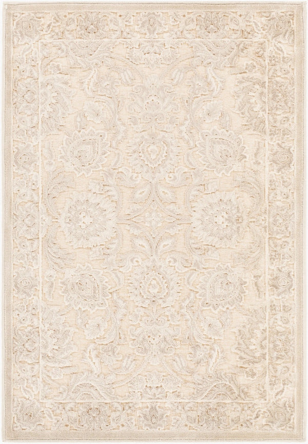 Livabliss Basilica Traditional Chenille Viscose Accent Rug Turkish Woven for Entryway or Bath BSL7212-223