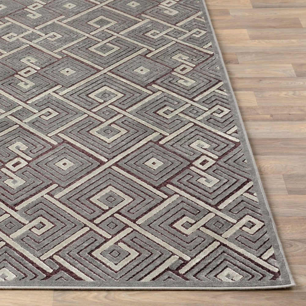 Livabliss Basilica Chenille Viscose Blend Area Rug Machine Woven Soft Low Pile Entryway Accent Gray, Light Sag 8'8" x 11'11" BSL7229-8812