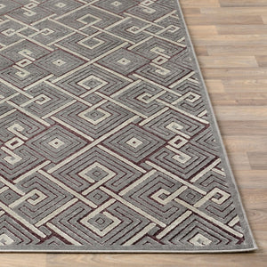 Livabliss Basilica Chenille Viscose Blend Area Rug Machine Woven Soft Low Pile Entryway Accent Gray, Light Sag 8'8" x 11'11" BSL7229-8812