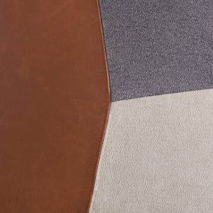 Surya Branson 18"L X 18"W Rustic Industrial Accent Pillow With Leather Detail - Chic Home Decor Must-have! Dark Brown Cotton,Leather,Cotton Bsn002-1818